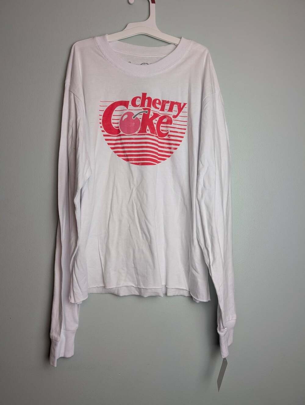Streetwear Vintagevibes Coca-Cola Cherry Coke Long Sleeve Graphic T